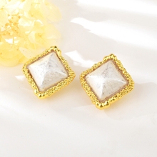 Show details for Popular Big White Big Stud Earrings