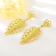 Show details for Dubai Gold Plated Dangle Earrings with Worldwide Shipping