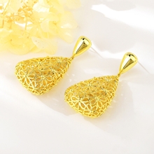 Show details for Eye-Catching Gold Plated Dubai Dangle Earrings with Member Discount