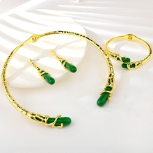 Show details for Fancy Big Zinc Alloy 3 Piece Jewelry Set