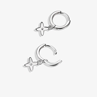 Picture of 999 Sterling Silver Platinum Plated Dangle Earrings from Certified Factory