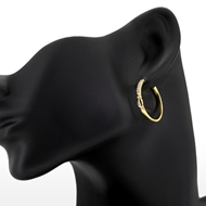 Picture of Funky Medium Gold Plated Small Hoop Earrings