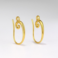 Picture of Copper or Brass Medium Small Hoop Earrings from Reliable Manufacturer