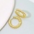 Picture of Delicate Gold Plated Huggie Earrings Wholesale Price