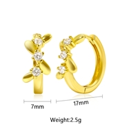 Picture of Fast Selling White Delicate Huggie Earrings from Editor Picks