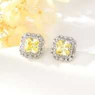 Show details for Buy Platinum Plated Big Dangle Earrings with Wow Elements