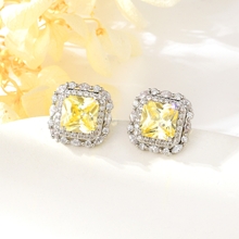 Show details for Buy Platinum Plated Big Dangle Earrings with Wow Elements