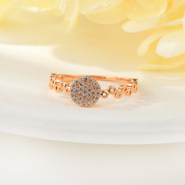 Picture of Copper or Brass Rose Gold Plated Fashion Ring with Full Guarantee