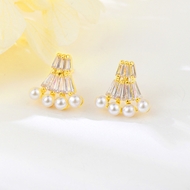 Picture of Trendy White Cubic Zirconia Stud Earrings Shopping