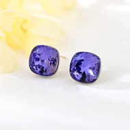 Show details for 10 mm swarovski element crystal satellite diamond earrings