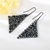 Picture of Hypoallergenic Black Gunmetal Plated Dangle Earrings with Easy Return