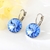Picture of 14 mm swarovski element crystal satellite diamond earrings
