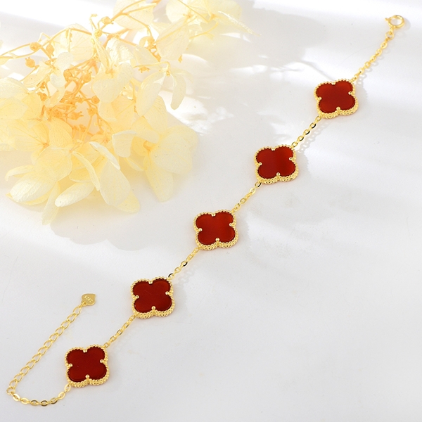 Picture of Clover Red Fashion Bracelet with Fast Shipping
