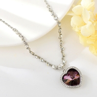 Show details for Amazing Big Platinum Plated Pendant Necklace