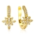 Picture of Hypoallergenic Gold Plated White Clip On Earrings with Easy Return