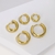 Picture of Fast Selling Gold Plated Delicate Huggie Earrings from Editor Picks