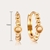 Picture of Eye-Catching Gold Plated Small Huggie Earrings with Member Discount