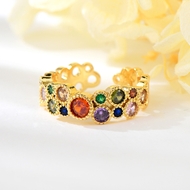 Show details for Delicate Colorful Adjustable Ring with 3~7 Day Delivery