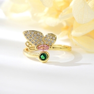 Show details for New Season Pink Butterfly Adjustable Ring with Full Guarantee