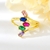 Picture of Featured Colorful Cubic Zirconia Adjustable Ring with Full Guarantee