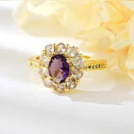Show details for Need-Now Purple Gold Plated Adjustable Ring from Editor Picks