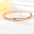 Picture of Copper or Brass Rose Gold Plated Fashion Bangle in Exclusive Design