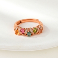 Picture of Delicate Cubic Zirconia Delicate Adjustable Ring