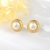 Picture of Irresistible White Big Big Stud Earrings For Your Occasions
