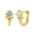 Picture of Most Popular Cubic Zirconia Gold Plated Huggie Earrings