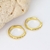 Picture of Nickel Free Gold Plated White Huggie Earrings Online Shopping
