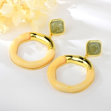 Show details for Unusual Big Zinc Alloy Dangle Earrings