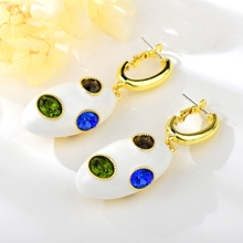 Show details for Most Popular Artificial Crystal Gold Plated Dangle Earrings