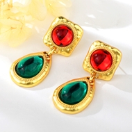 Show details for Zinc Alloy Gold Plated Dangle Earrings in Exclusive Design