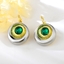 Show details for Dubai Green Dangle Earrings Online Only