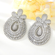 Show details for Copper or Brass White Dangle Earrings from Certified Factory