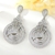 Picture of Buy Platinum Plated White Dangle Earrings with Low Cost