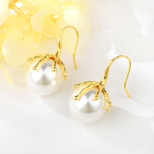 Show details for Copper or Brass Gold Plated Dangle Earrings in Exclusive Design