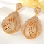 Show details for Popular Cubic Zirconia Gold Plated Dangle Earrings