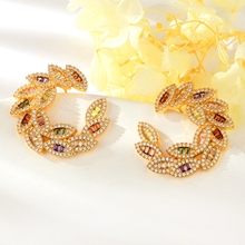 Show details for Charming Colorful Gold Plated Dangle Earrings Wholesale Price