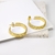 Picture of Copper or Brass Gold Plated Big Hoop Earrings at Super Low Price
