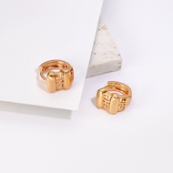 Picture of Shop Copper or Brass Small Huggie Earrings with Wow Elements