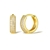 Picture of Delicate Gold Plated Huggie Earrings with Fast Delivery