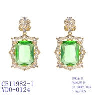 Picture of Good Quality Cubic Zirconia Luxury Dangle Earrings