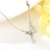 Picture of Butterfly Platinum Plated Pendant Necklace with Fast Shipping