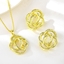 Show details for Top Big Gold Plated 2 Piece Jewelry Set