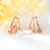 Picture of Copper or Brass Rose Gold Plated Small Hoop Earrings in Exclusive Design