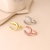 Picture of Good Cubic Zirconia Delicate Huggie Earrings