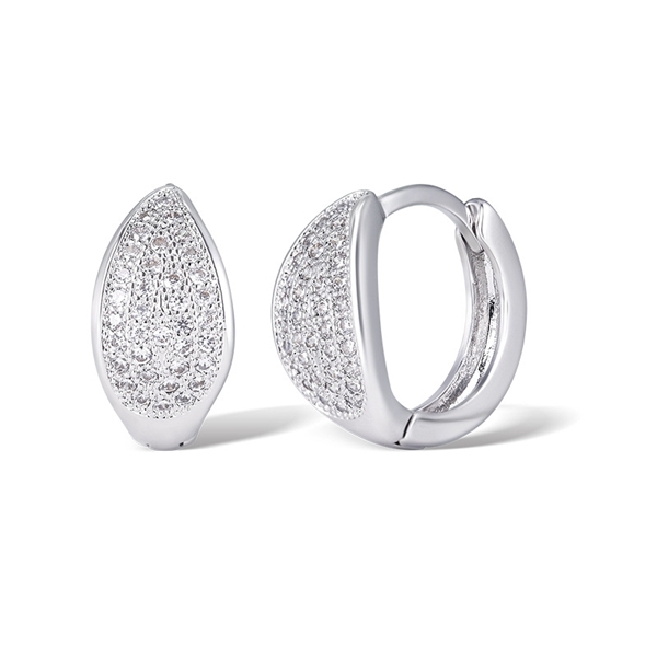 Picture of Stylish Small Cubic Zirconia Huggie Earrings