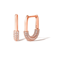 Picture of Copper or Brass Small Huggie Earrings Factory Direct