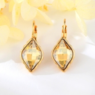 Show details for Big Copper or Brass Dangle Earrings with Fast Delivery